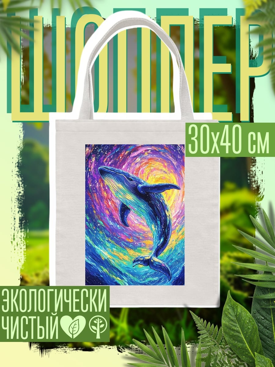 Шоппер Космический кит плывет