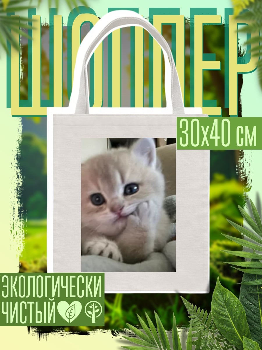 Шоппер Котёнок милый и пушистый