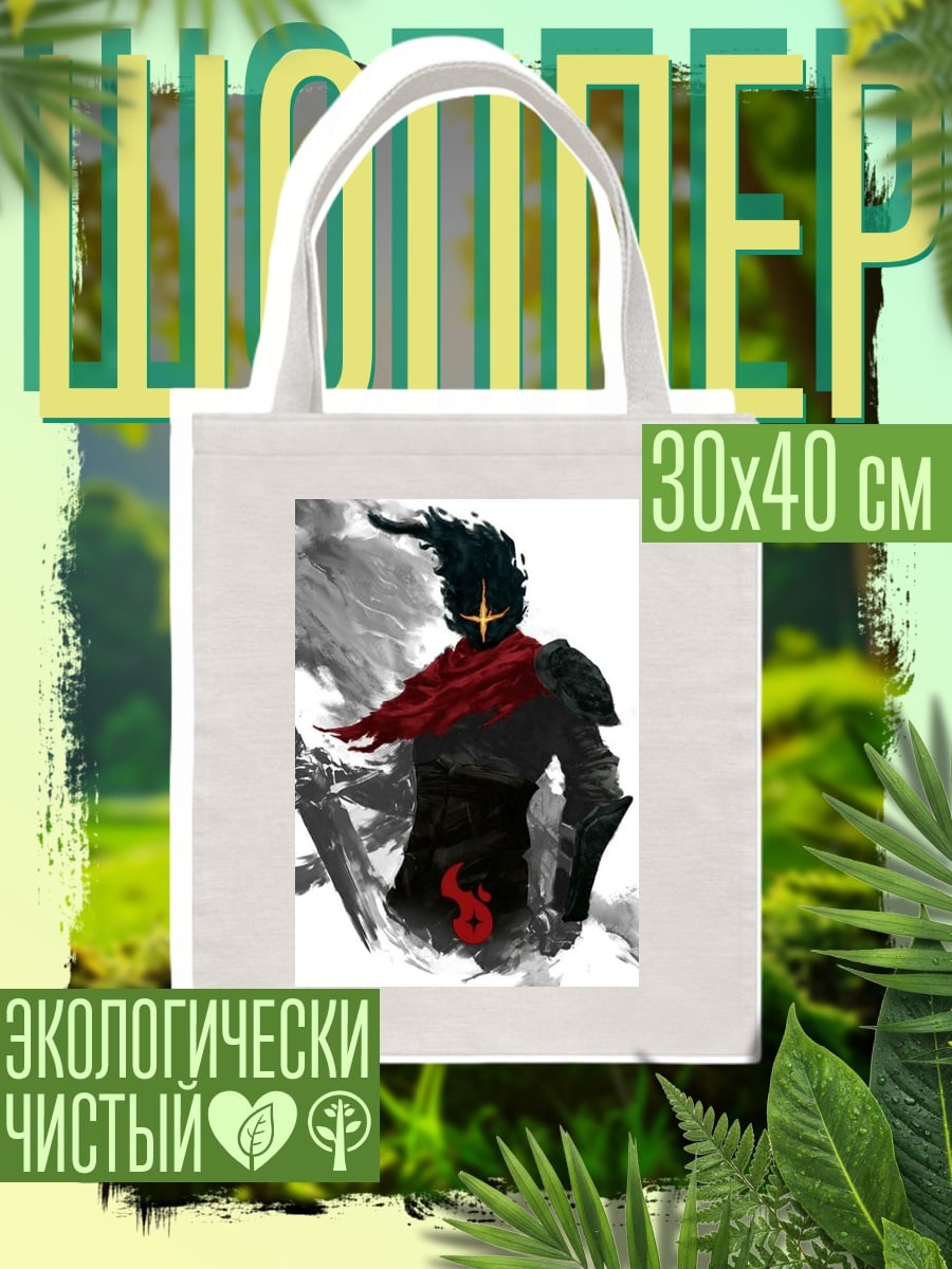 Шоппер Воин с красным шарфом