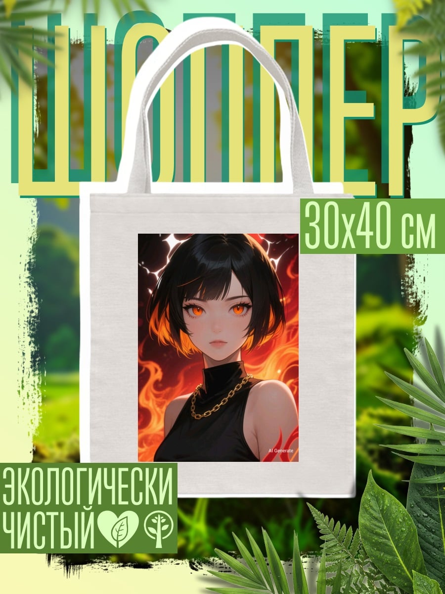 Шоппер Девушка огненный взгляд