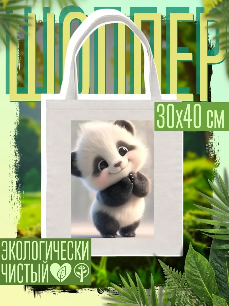 Шоппер Милый панда арт