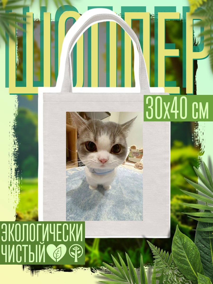 Шоппер Кот с большими глазами