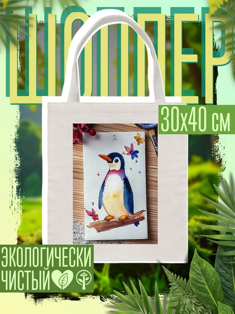 Шоппер Пингвин на ветке