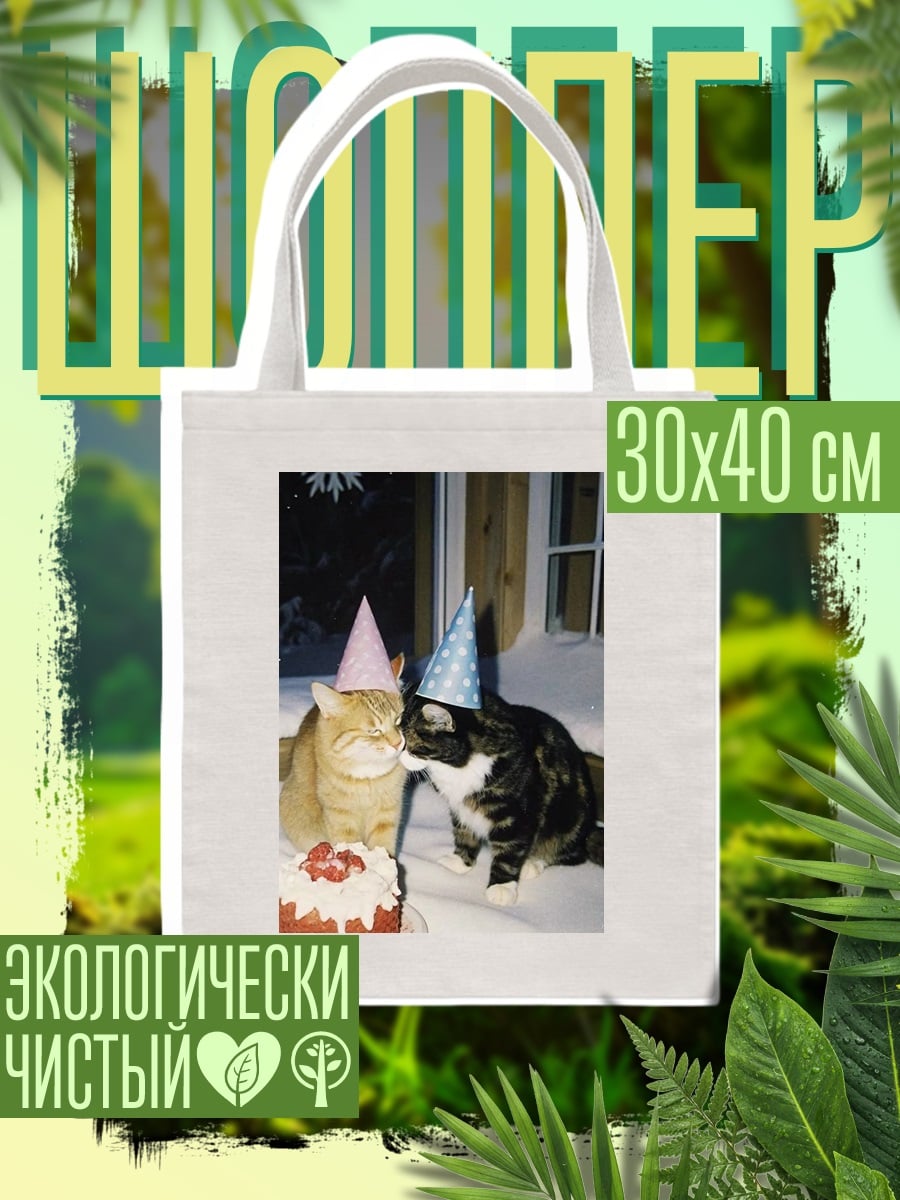 Шоппер Кошки на день рождения