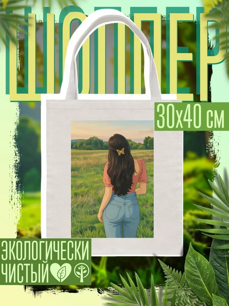 Шоппер Девушка в поле