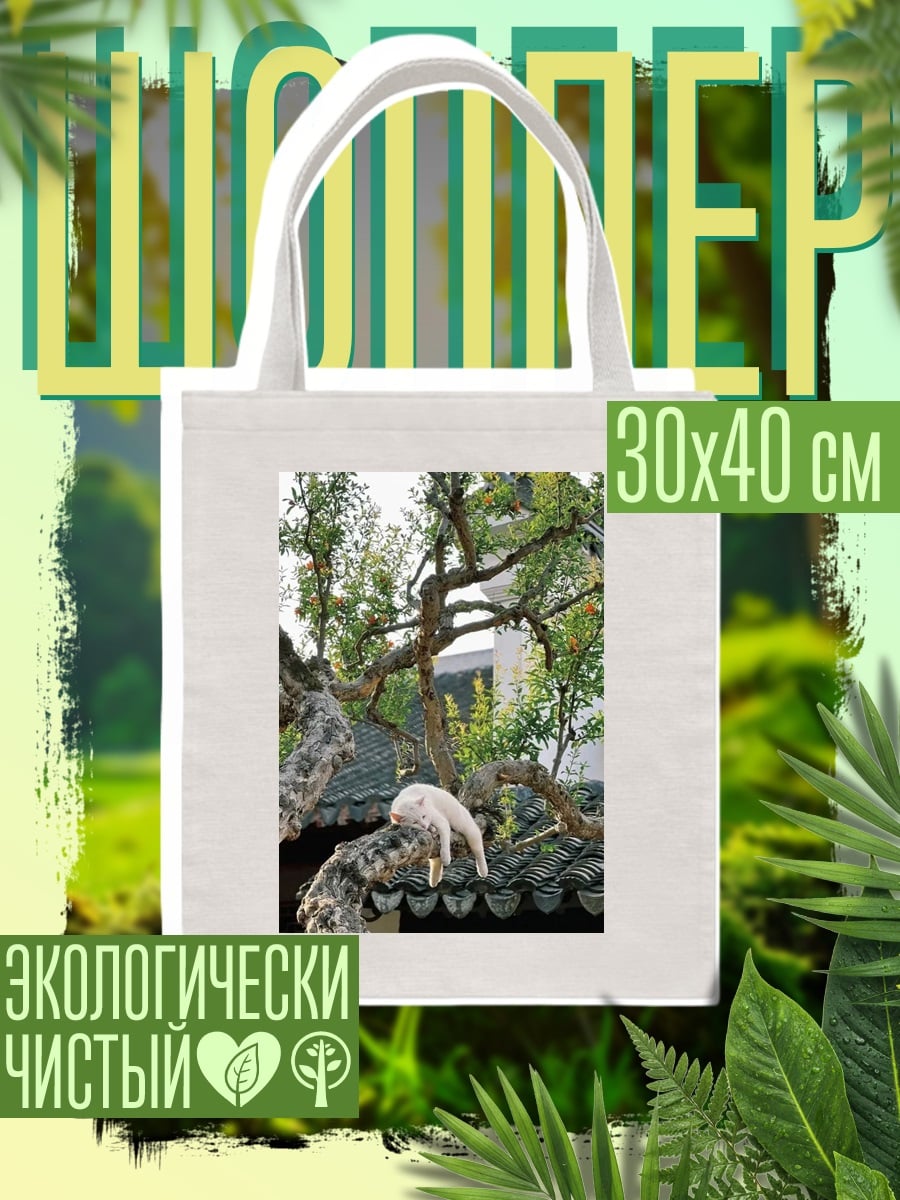 Шоппер Кот на крыше