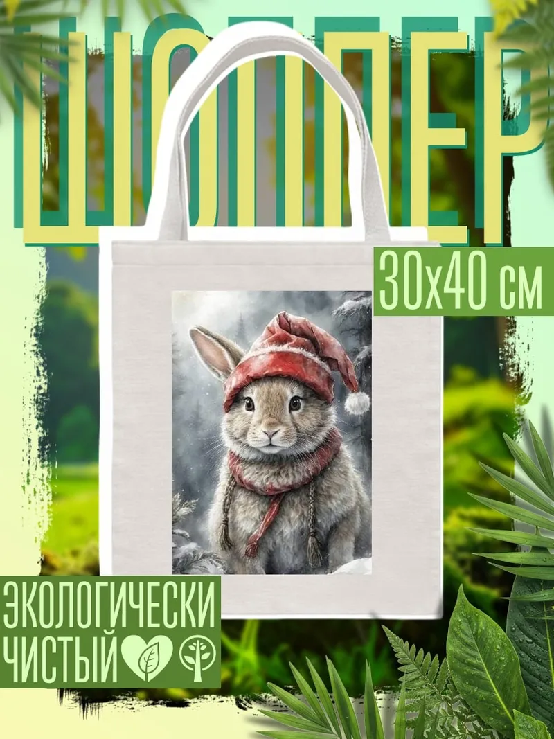 Шоппер Заяц в шапке