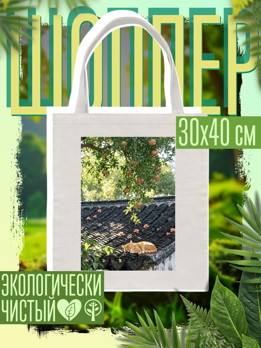 Шоппер Рыжий кот на крыше
