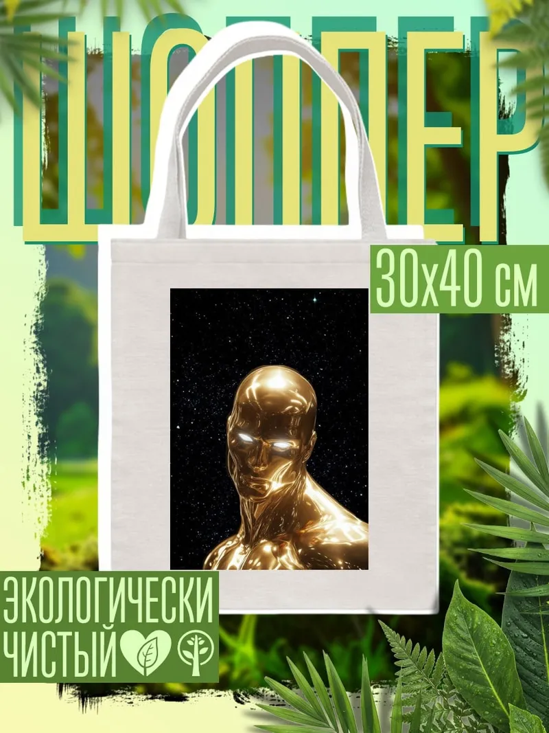 Шоппер Золотой человек космос