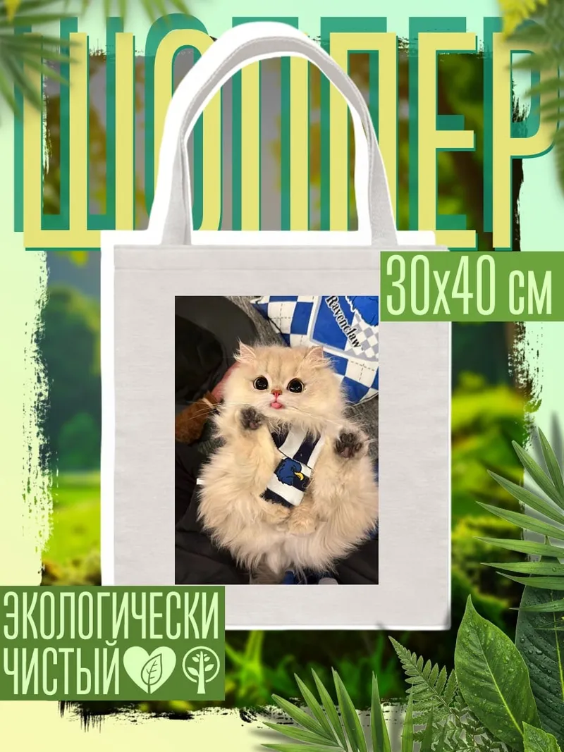 Шоппер Пушистый кот в костюме