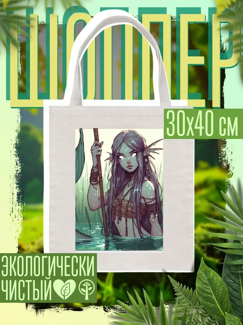 Шоппер Русалка в камышах