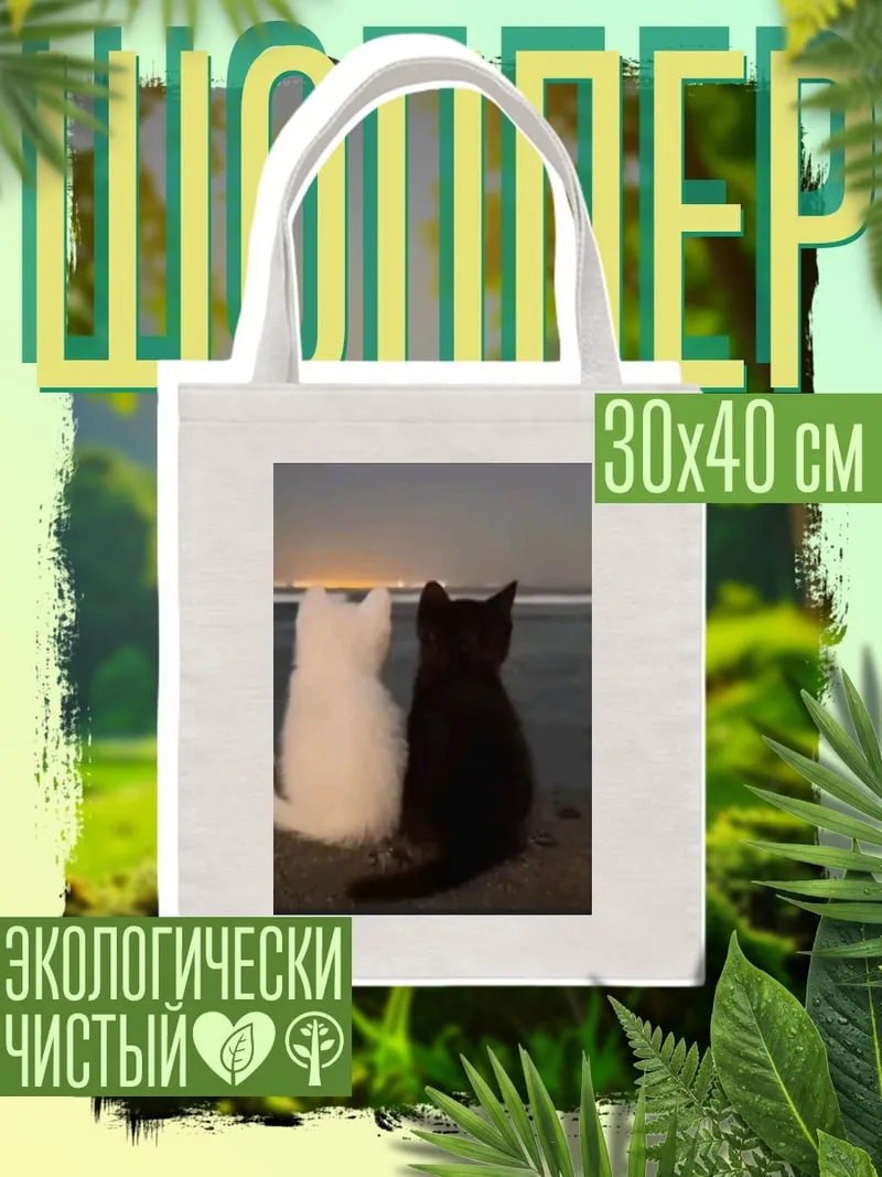 Шоппер Два кота ночь