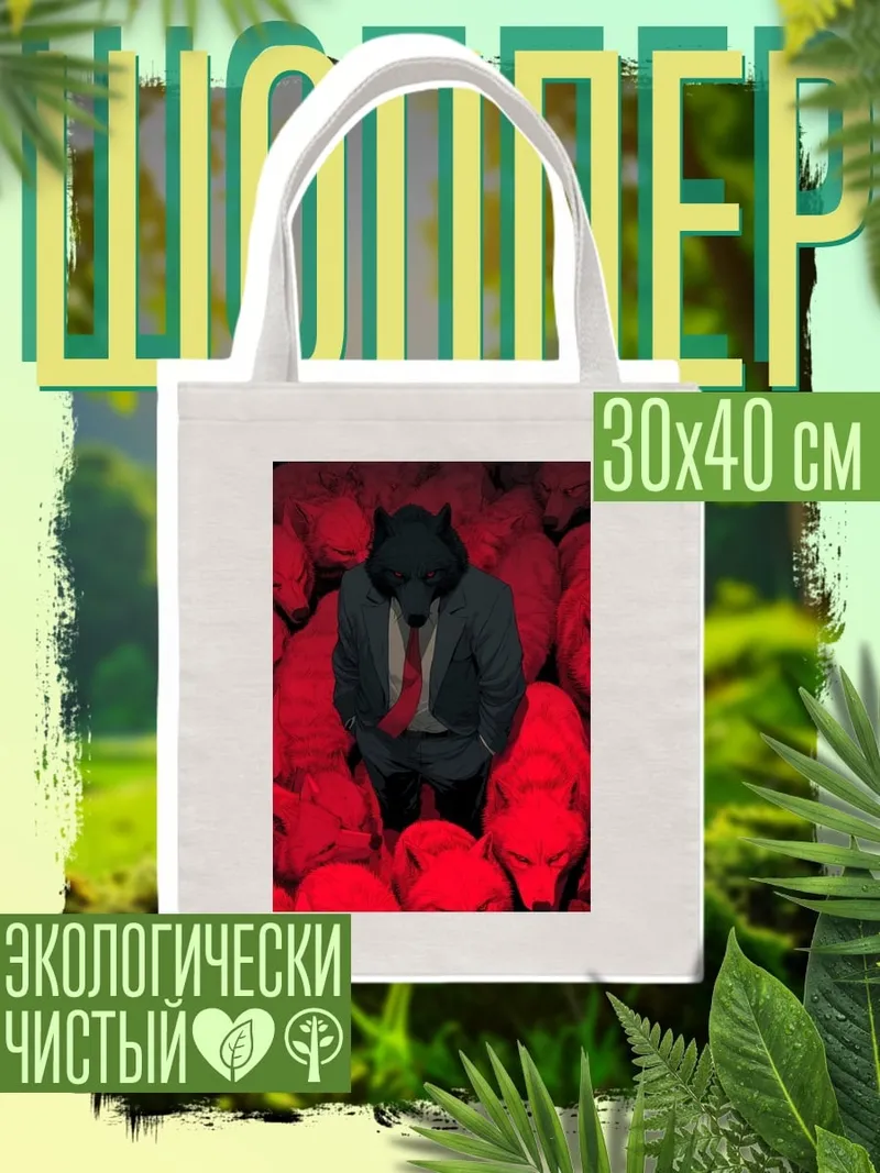 Шоппер Волк в костюме