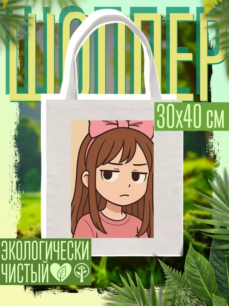 Шоппер Уставшая девочка