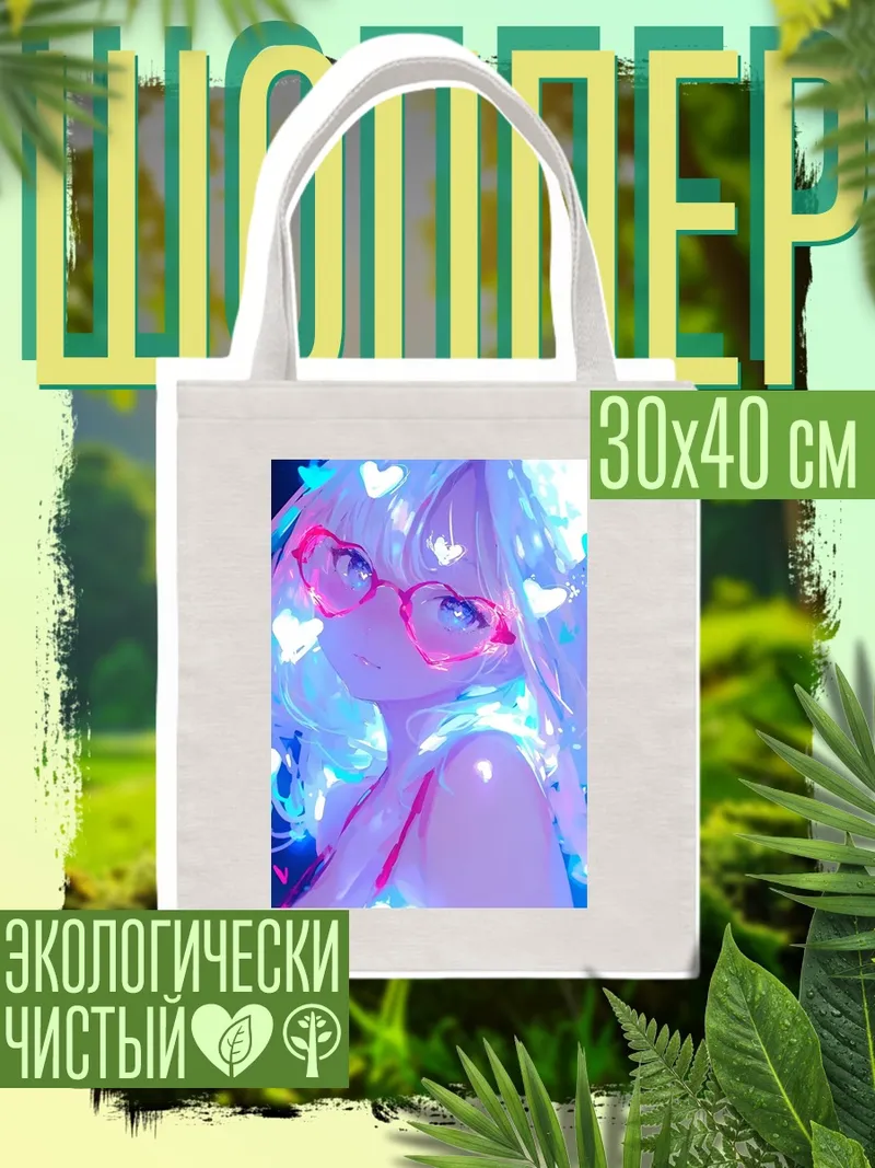 Шоппер Девушка в очках