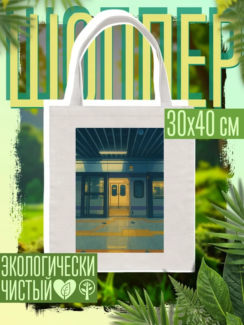 Шоппер Станция метро с поездом