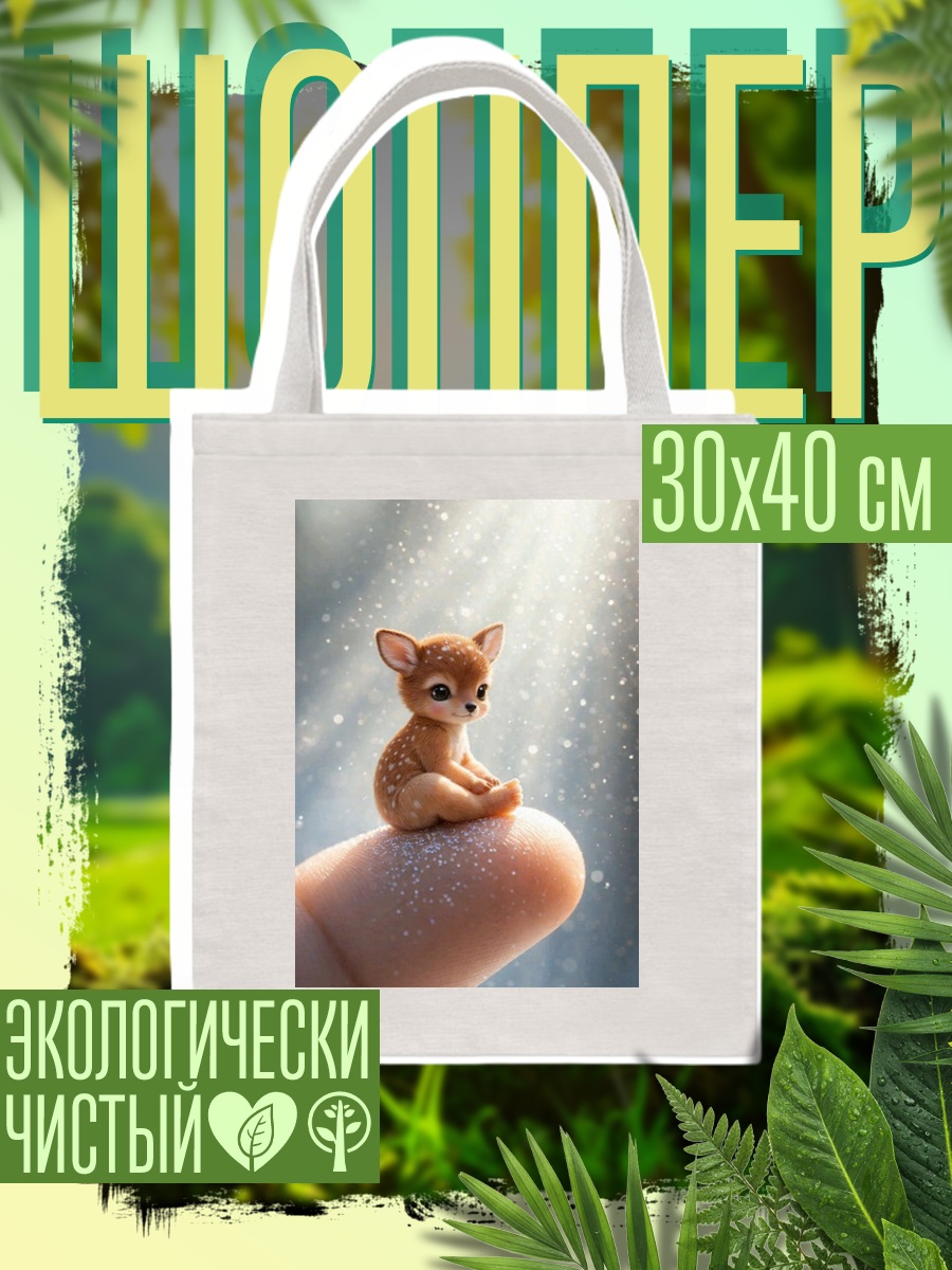Шоппер Маленький олененок на пальце
