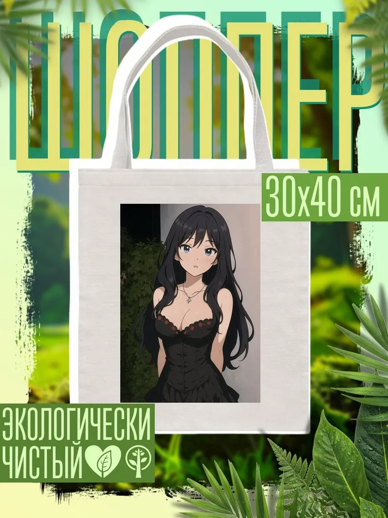 Шоппер Девушка в черном