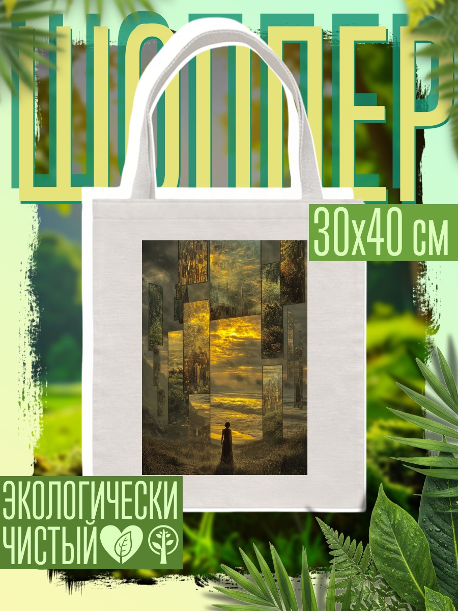 Шоппер Золотые кубы