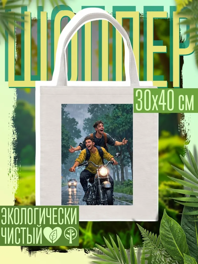 Шоппер Друзья на мотоцикле