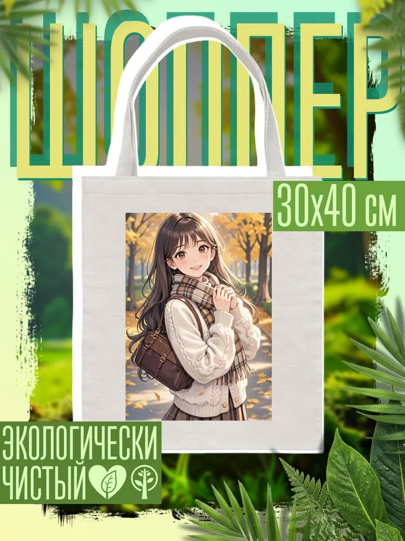 Шоппер Девушка осенью