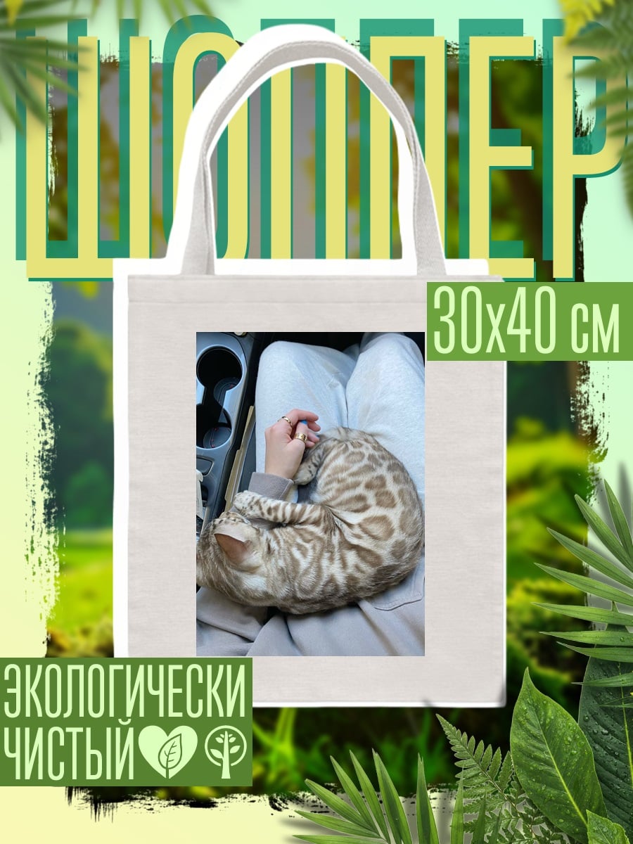 Шоппер Кот на коленях