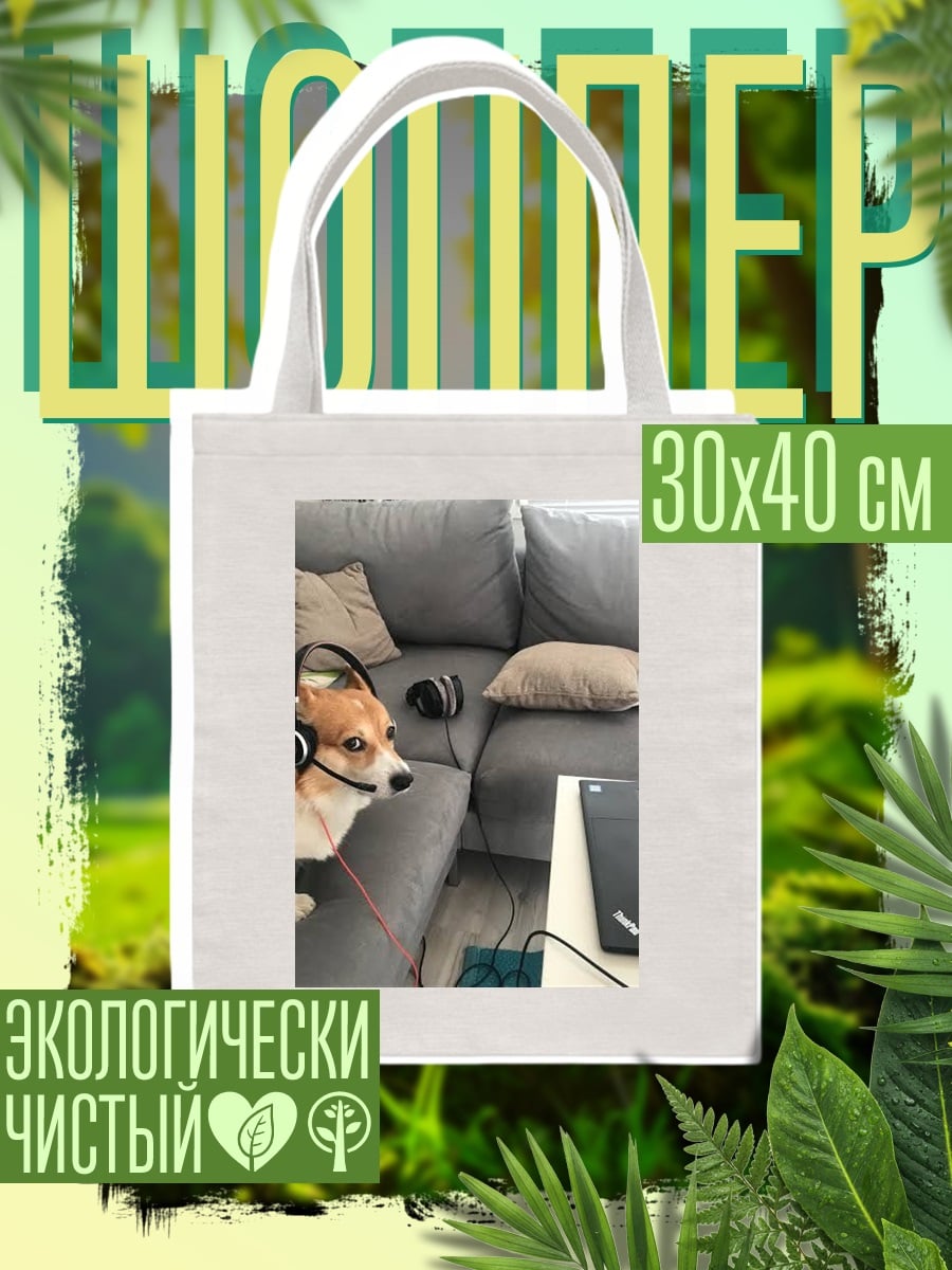 Шоппер Корги на созвоне