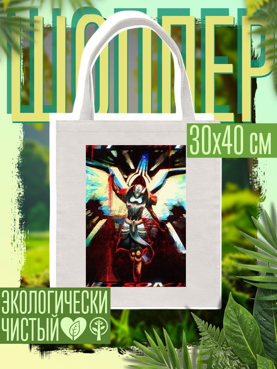 Шоппер Ангел красный фон
