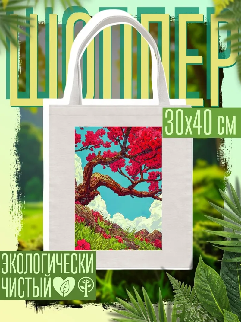Шоппер Цветущее дерево сакуры