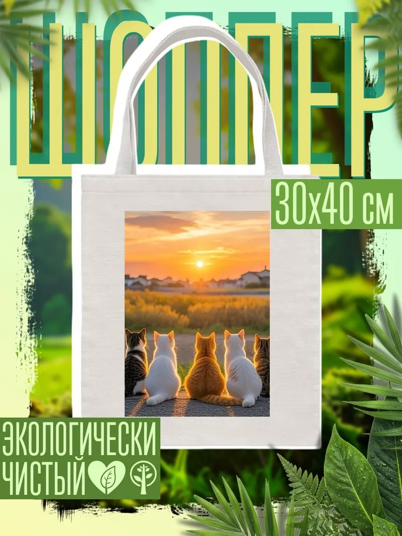 Шоппер Коты на закате