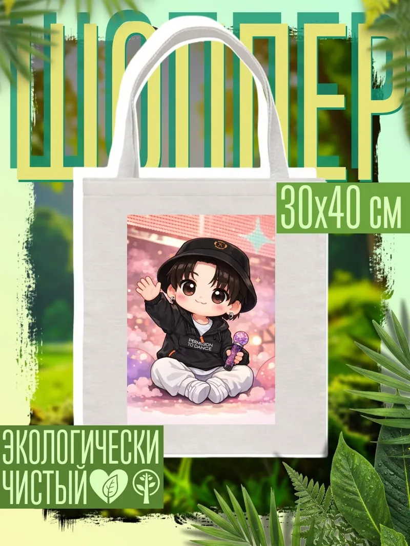 Шоппер Чиби мальчик с микрофоном