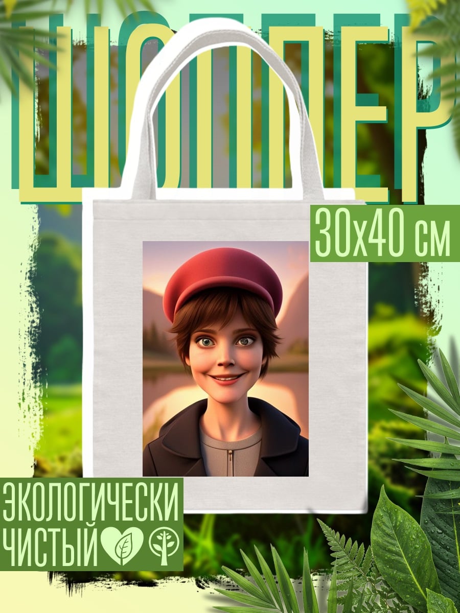 Шоппер Девушка в кепке