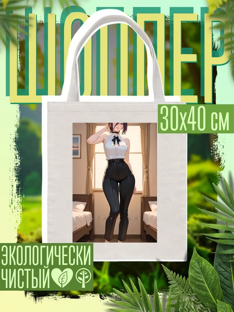 Шоппер Девушка в белом