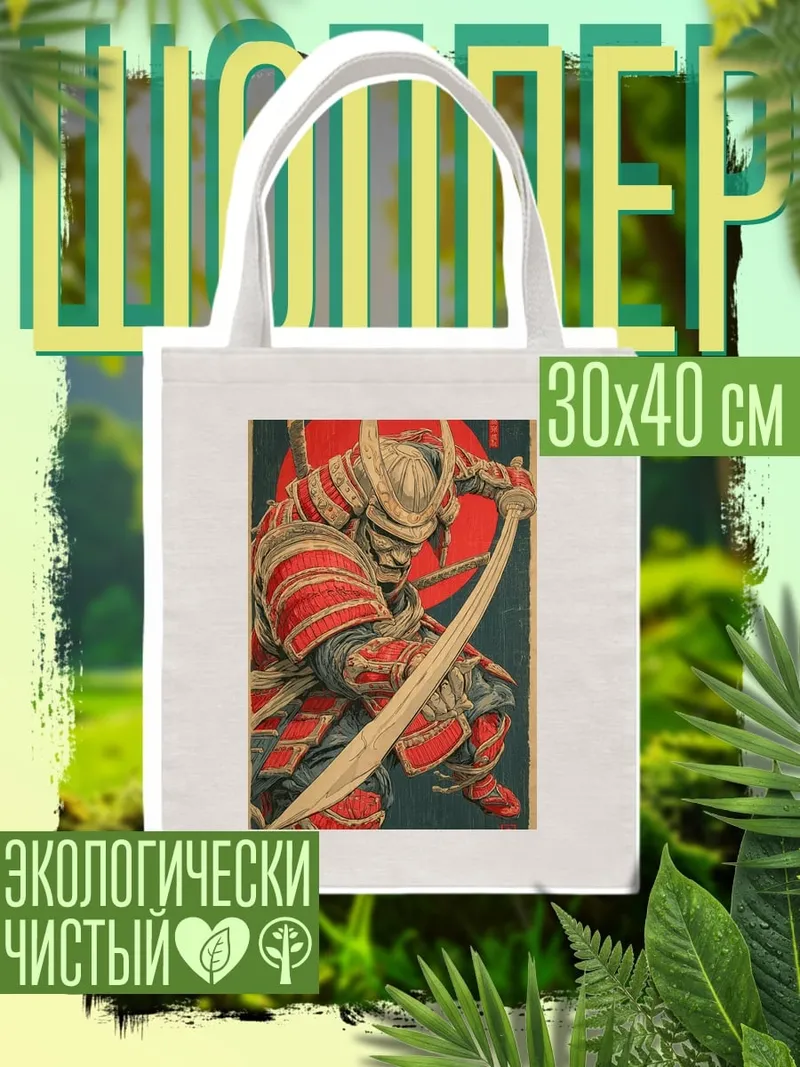 Шоппер Самурай красный щит