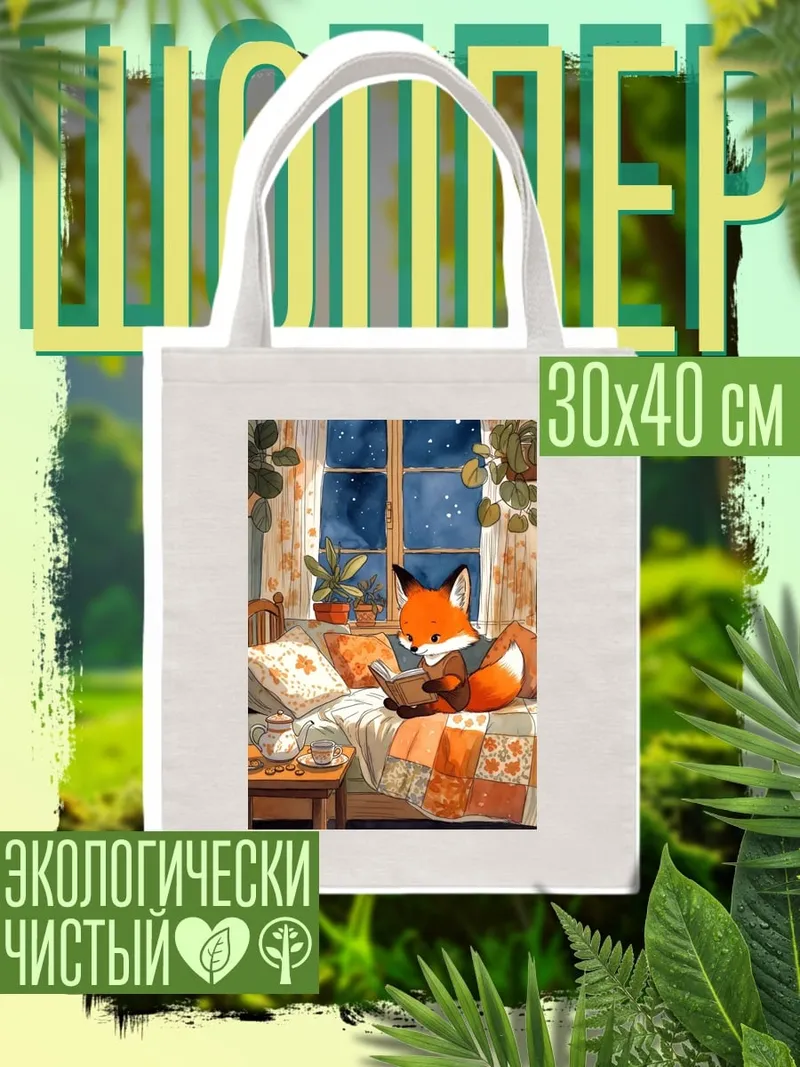 Шоппер Лис читает книгу