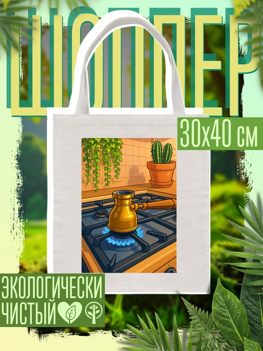 Шоппер Кофеварка на плите