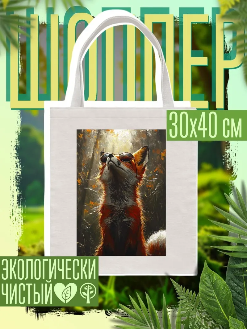 Шоппер Лиса в очках