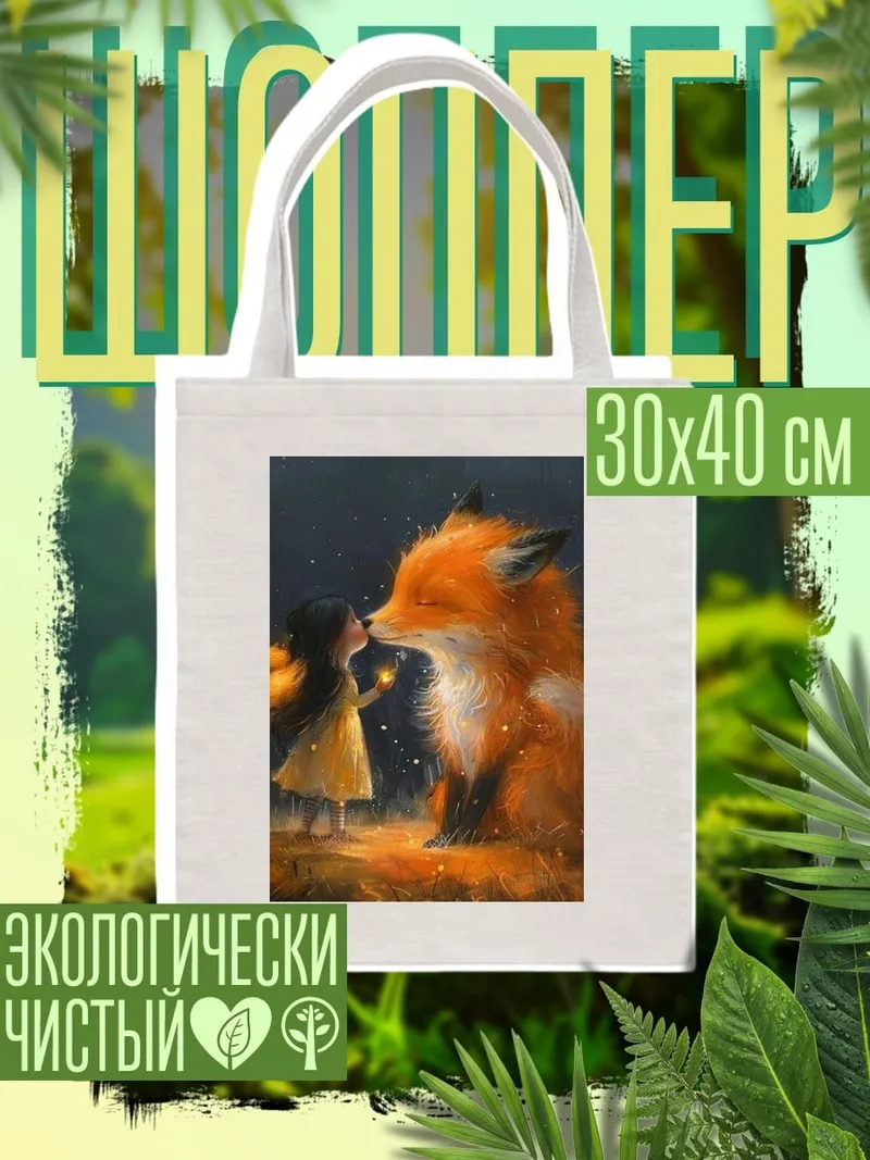 Шоппер Девочка и лиса