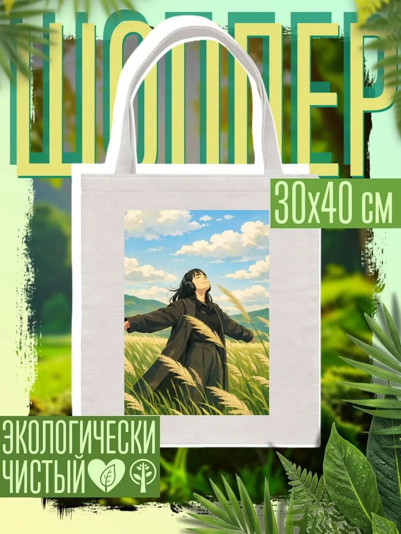 Шоппер Девушка в поле