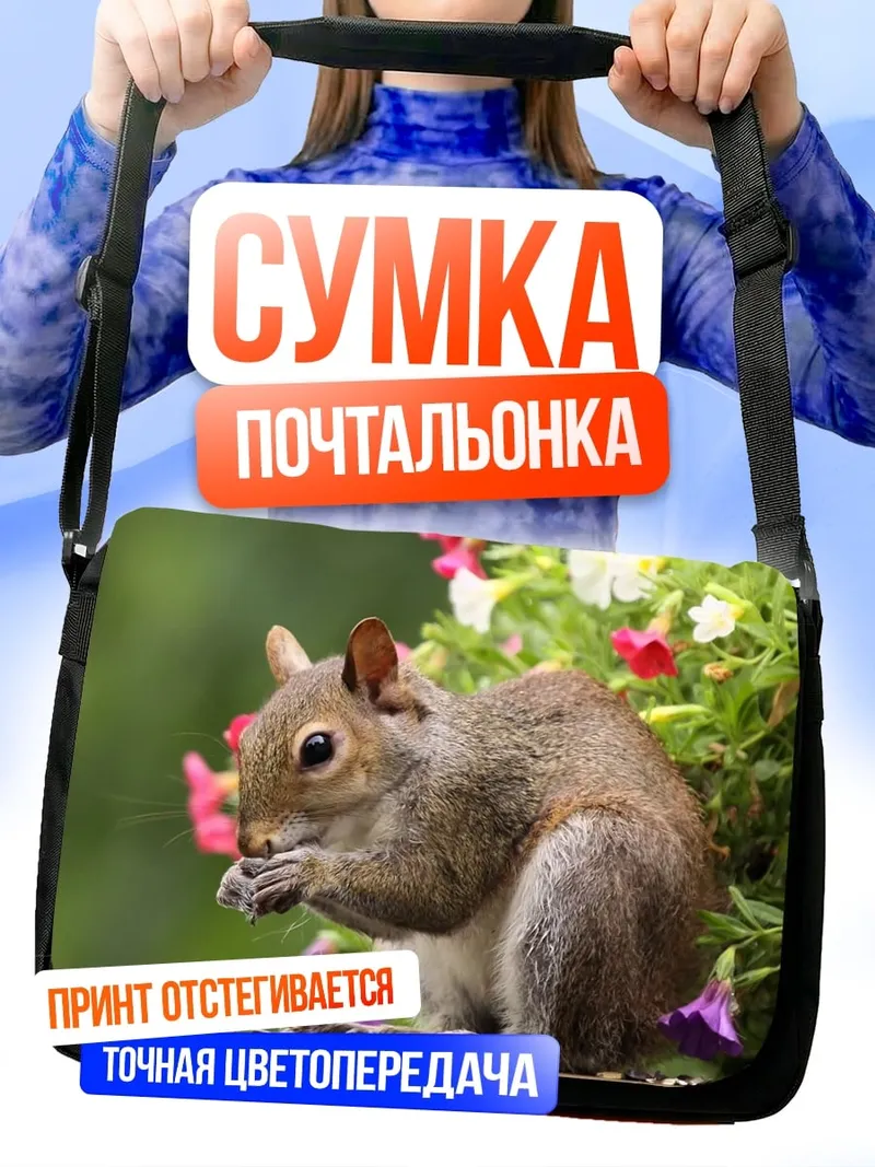 Сумка-почтальонка Белка