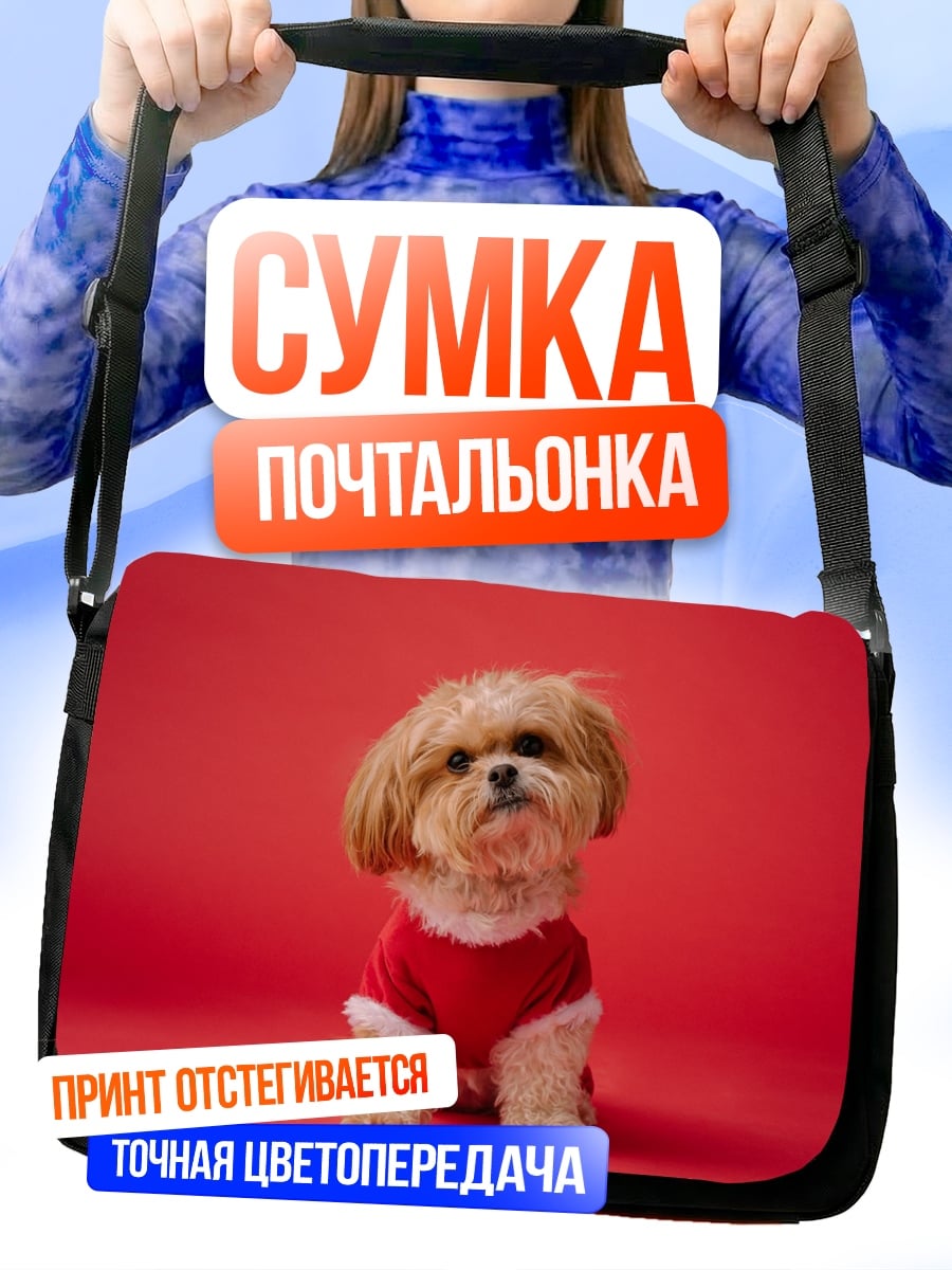 Сумка-почтальонка Ши-тцу в костюме