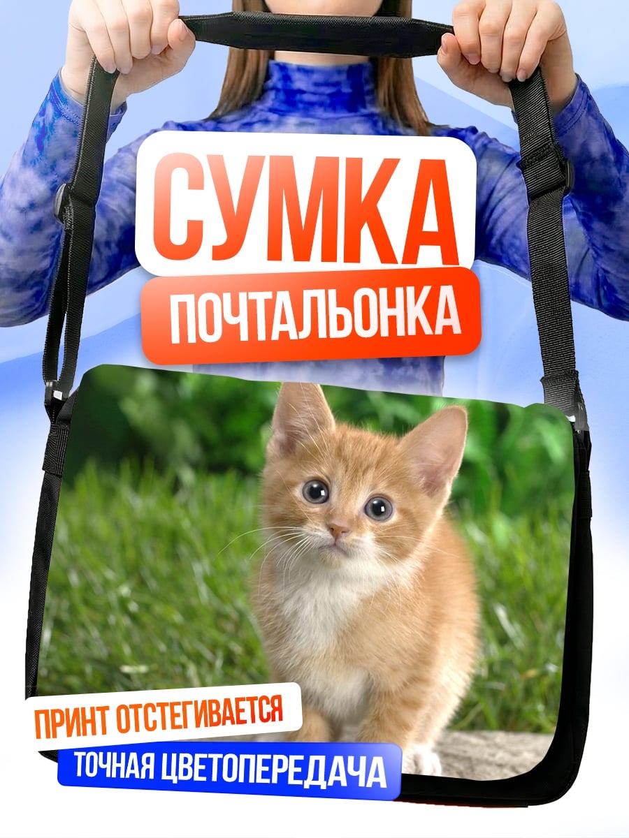 Сумка-почтальонка Рыжий котёнок
