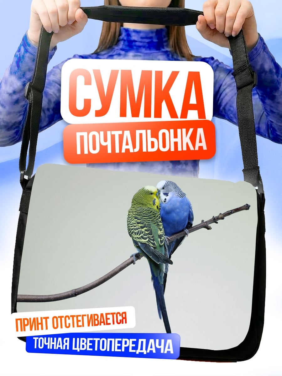 Сумка-почтальонка Две птички