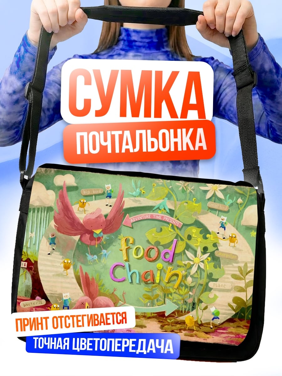 Сумка-почтальонка Пищевая цепь