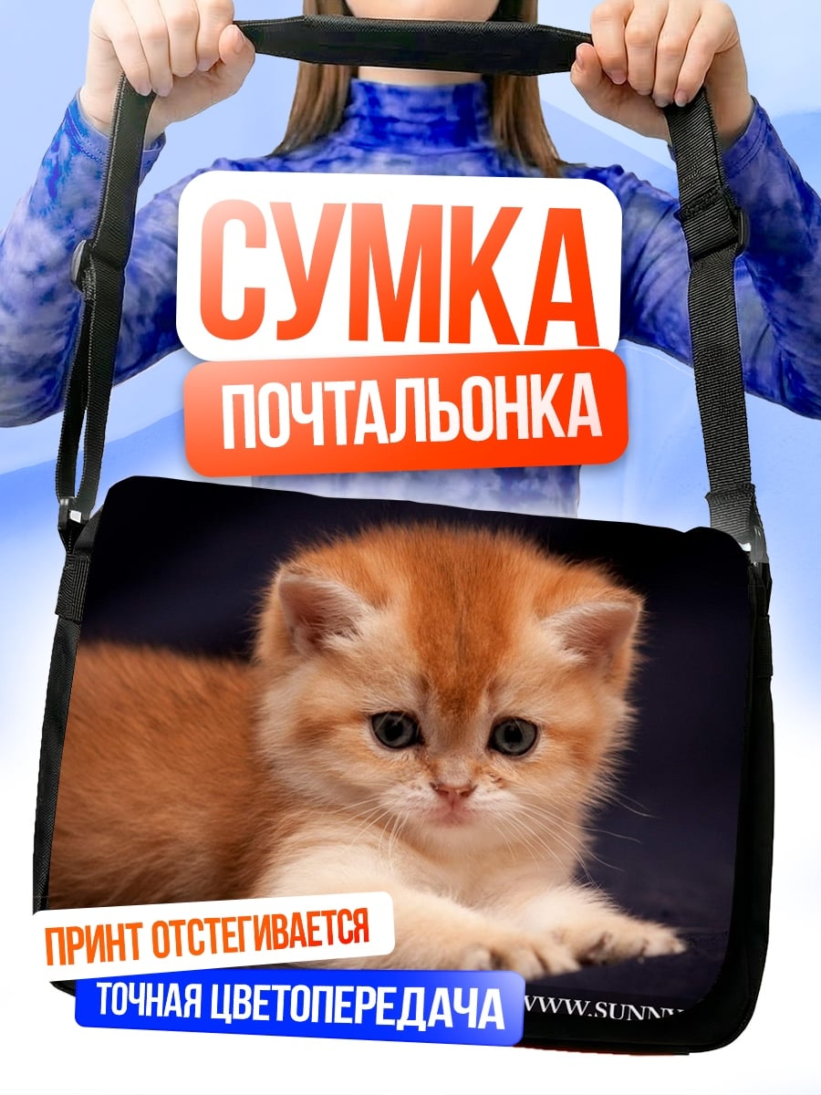 Сумка-почтальонка Рыжий котенок