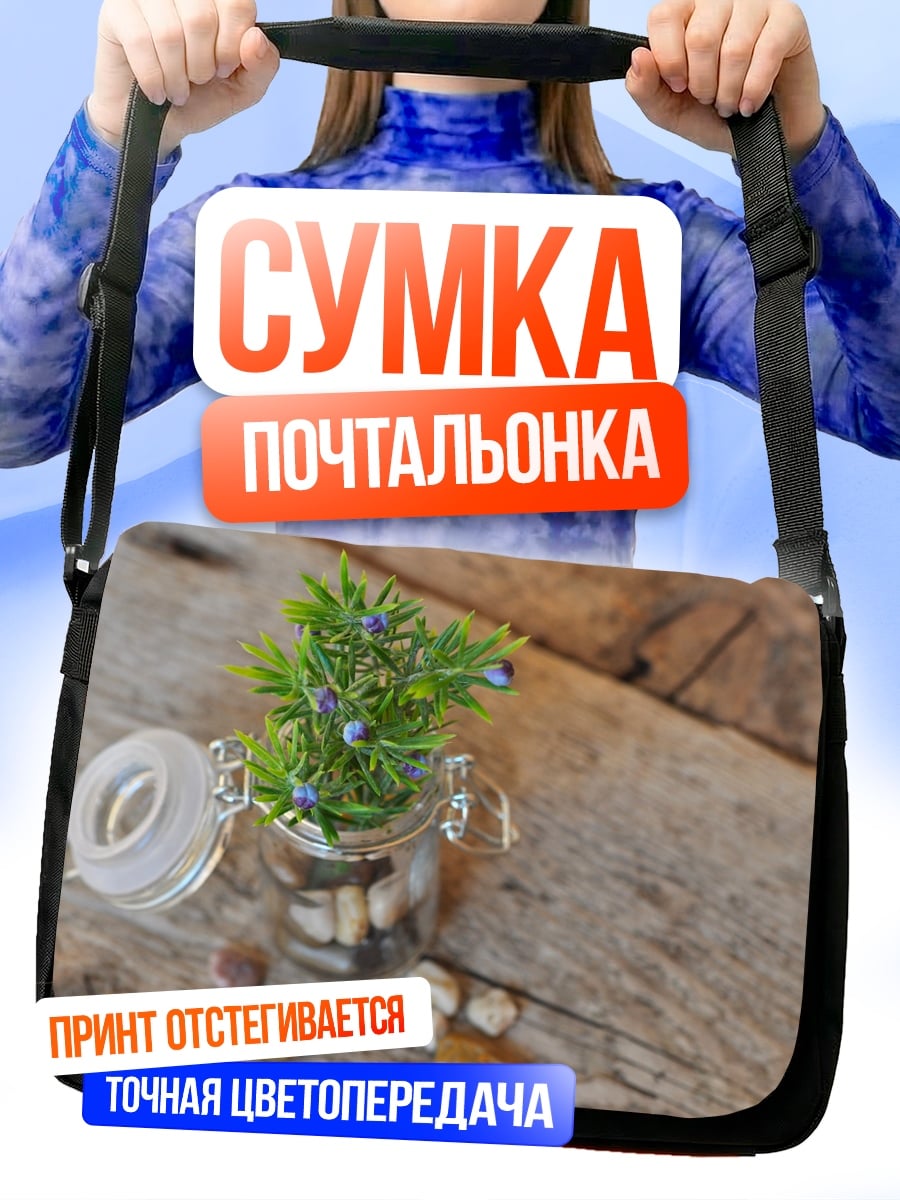 Сумка-почтальонка Мини сад камней