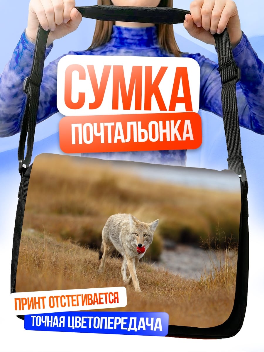 Сумка-почтальонка Койот в поле