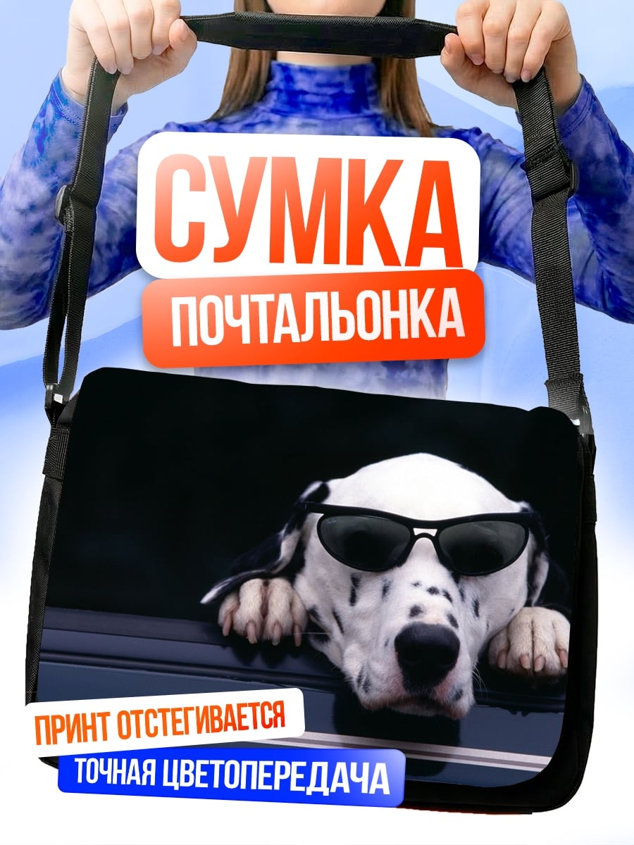 Сумка-почтальонка Собака в очках