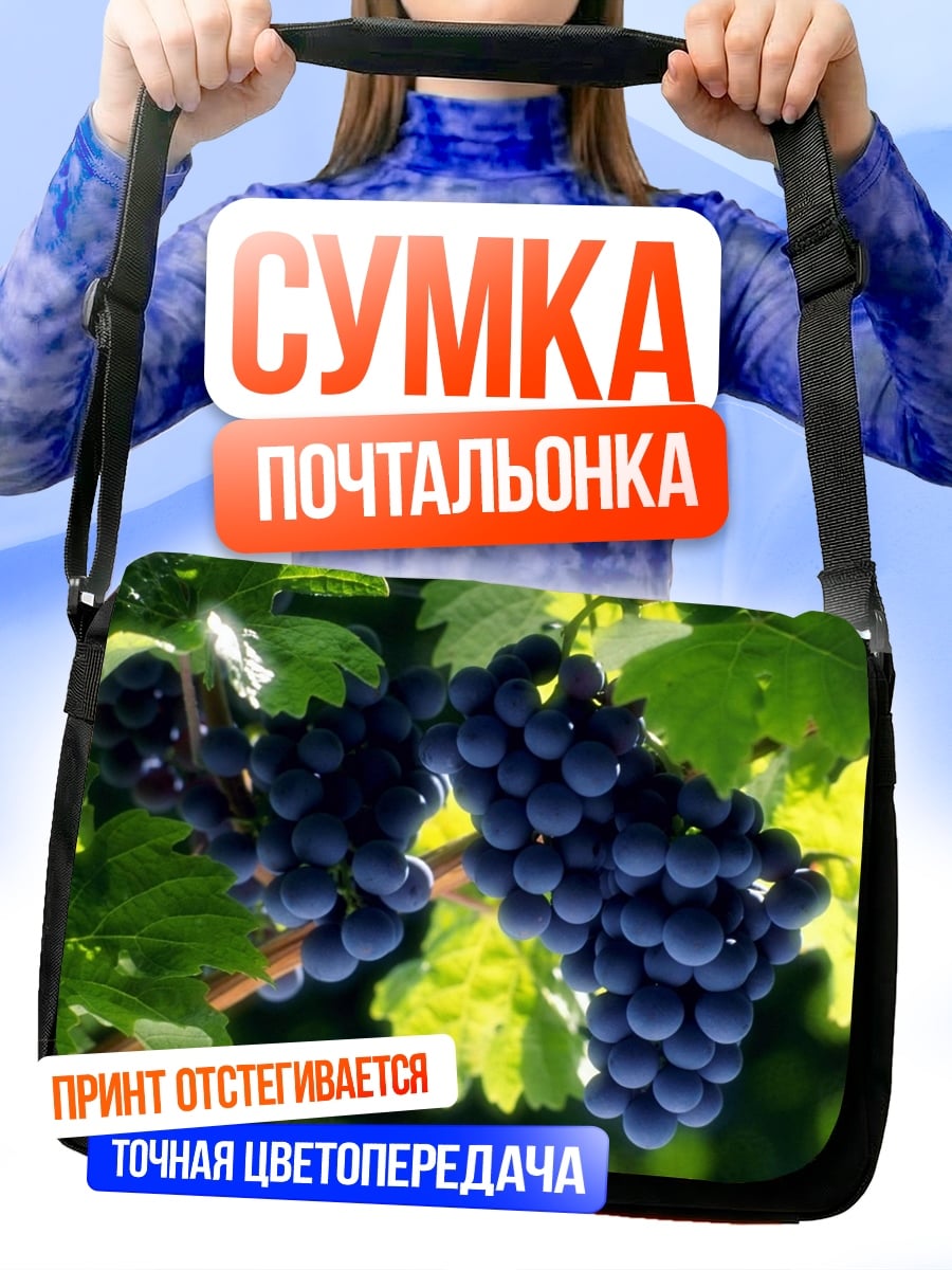 Сумка-почтальонка Виноградная лоза гроздь