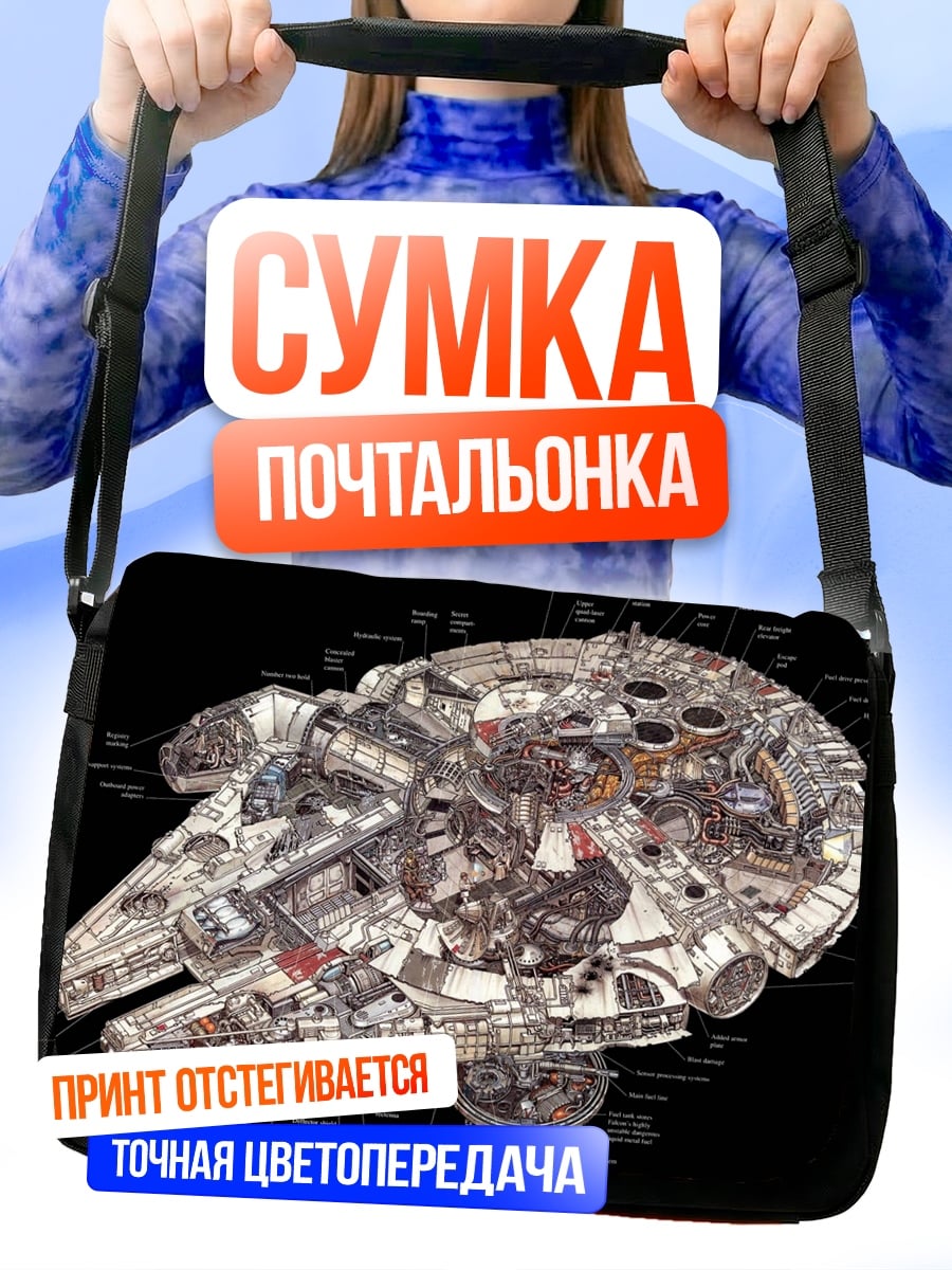 Сумка-почтальонка схема корабля